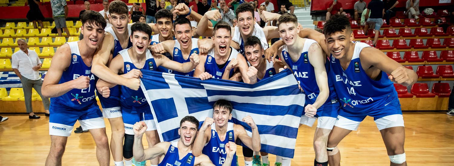 Celebration of team Greece after the game