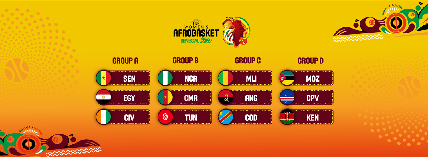 Draw Results #AfroBasketWomen 2019
