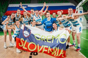 Celebration of Team Slovenia