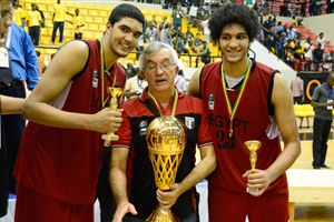 Ahmed KHALAF , Coach Branislav and  Esam TAMER (Egypt)