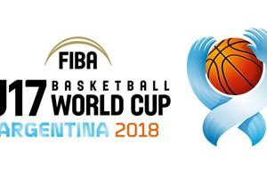 FIBA U17 Basketball World Cup 2018 logo inspired by host nation Argentina's national flag