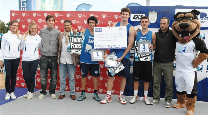 &#39;Los Tacheros&#39; win the first stage of the 3x3 Argentina DIRECTV Tour on 17 March. 