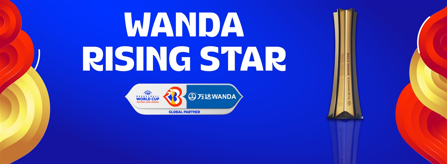 Best young talent of the FIBA Basketball World Cup 2023 to compete for Wanda Rising Star Award