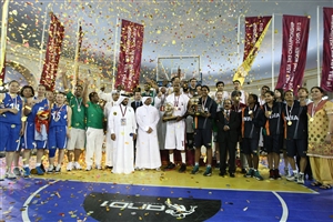 The medalists at the 2013 FIBA Asia 3x3 Championship