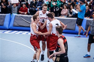 Hosts Latvia shine on Day 1 at FIBA 3x3 U18 Europe Cup Latvia Qualifier