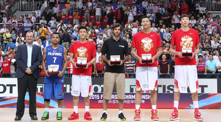 Yi Jianlian named 2015 FIBA Asia Championship MVP, headlines All-Star Five
