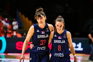8 Nevena Jovanovic (SRB), 33 Tina Krajisnik (SRB)