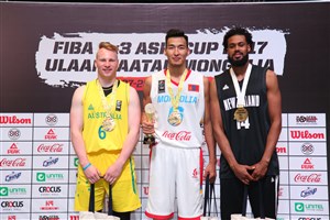 MVP Enkhbat headlines Men\'s Team of the Tournament at FIBA 3x3 Asia Cup 2017
