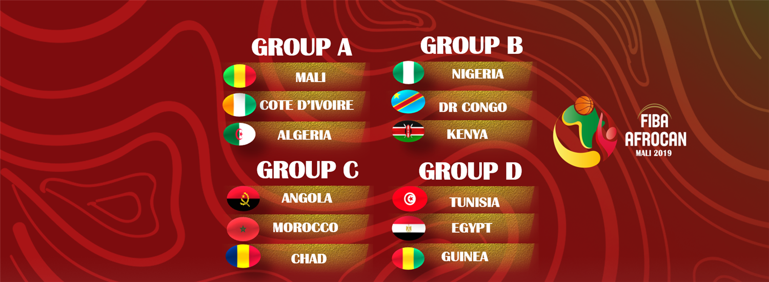 Draw results in for FIBA AfroCan 2019