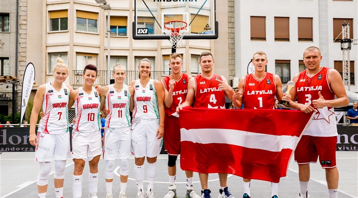 Hungary's women and Latvia's men (FIBA 3x3 Europe Cup Andorra Qualifier 2017)