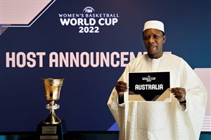 Australia announced as host of the FIBA Women's Basketball World Cup 2022 