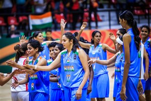 Uzbekistan v India, 2017 FIBA Women's Asia Cup Division B (IND)