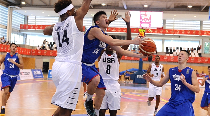 14 Ting-Chien Lin (TPE), 14 Wendell Andre Carter Jr. (USA)