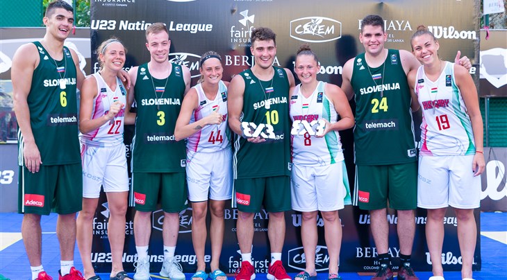Slovenia's men and Hungary's women win FIBA 3x3 U23 Nations League 2017