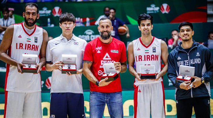 Haddadi, El Khatib, Oh, Jamshidi and Ili make up first ever FIBA Asia Cup All-Star Five