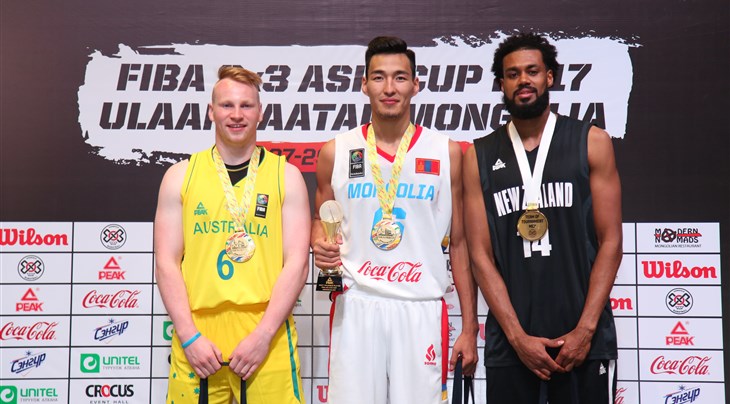 MVP Enkhbat headlines Men's Team of the Tournament at FIBA 3x3 Asia Cup 2017