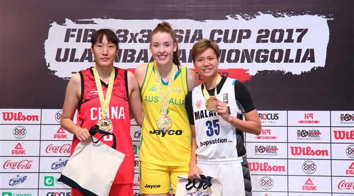 MVP Bourne stars in women's Team of the Tournament at FIBA 3x3 Asia Cup 2017