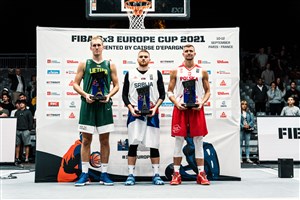 MVP Pasajlic stars in FIBA 3x3 Europe Cup, presented by Caisse d’Epargne team of the tournament