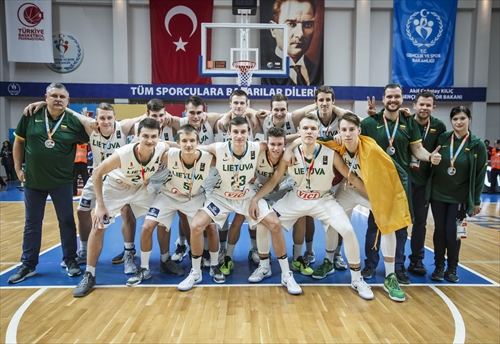 Silver medallists Lithuania