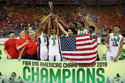 USA celebrates Gold Medal
