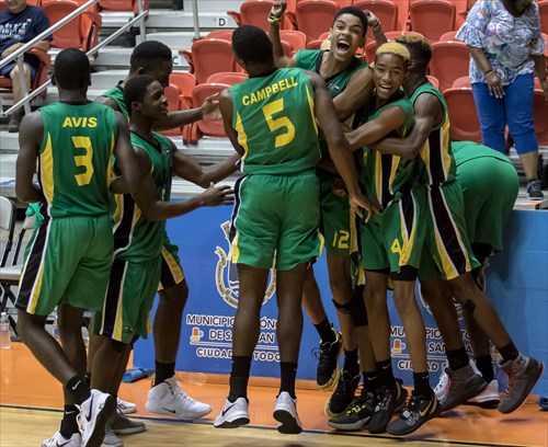Jamaica Celebrates After Win 