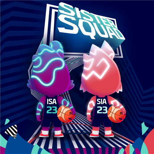 Isa and Sia - FIBA Women's EuroBasket 2023 mascots