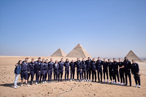 Teams at the Pyramids