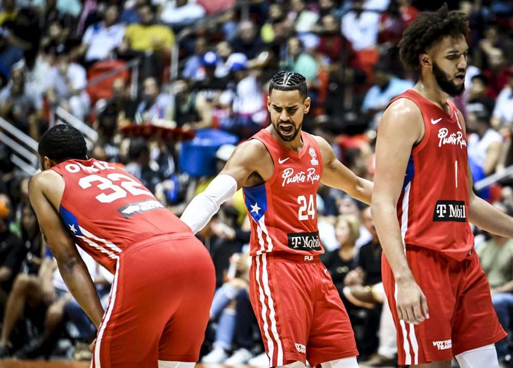 Quezon, Philippines. 01st Sep, 2023. Tremont Waters of Puerto Rico men  basketball team in action during the FIBA Men's Basketball World Cup 2023  match between Dominican Republic and Puerto Rico at the