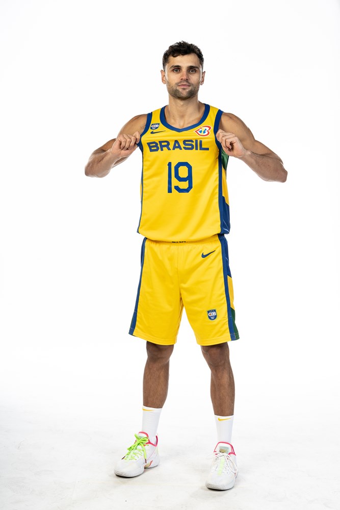 Brazil's Raul Neto reacts during the FIBA Basketball World Cup
