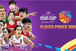 The Final Player Power Rankings for the FIBA Women's Asia Cup 2021