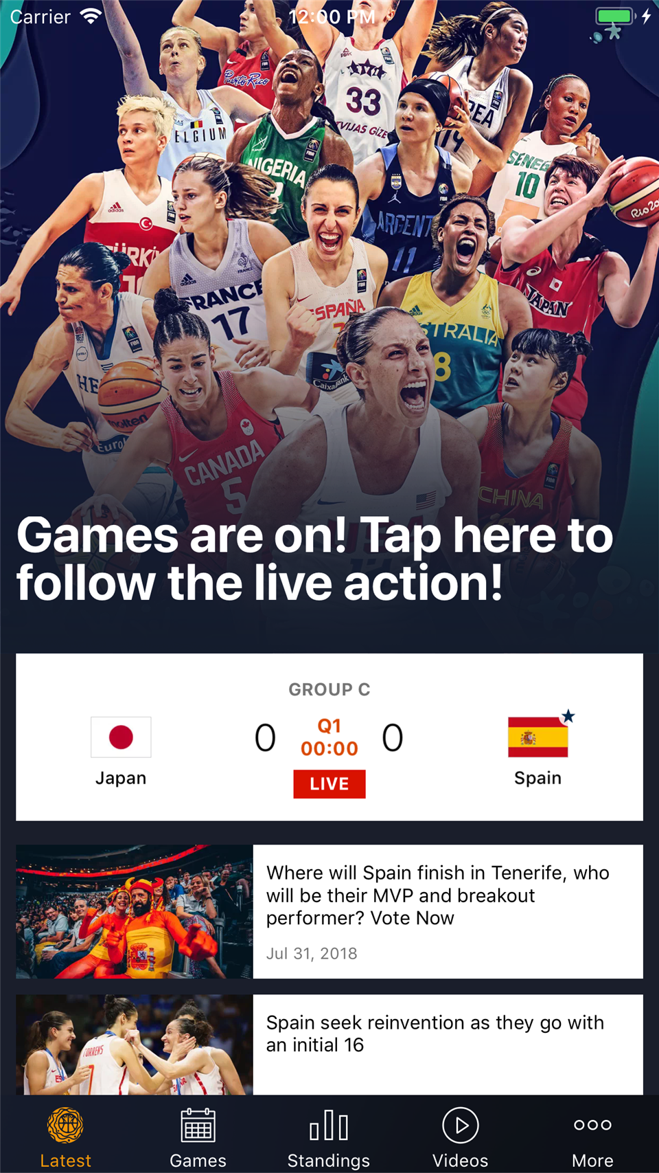 FIBA launches official FIBA Womens Basketball World Cup 2018 app, offering personalized fan experience - FIBA Womens Basketball World Cup 2018