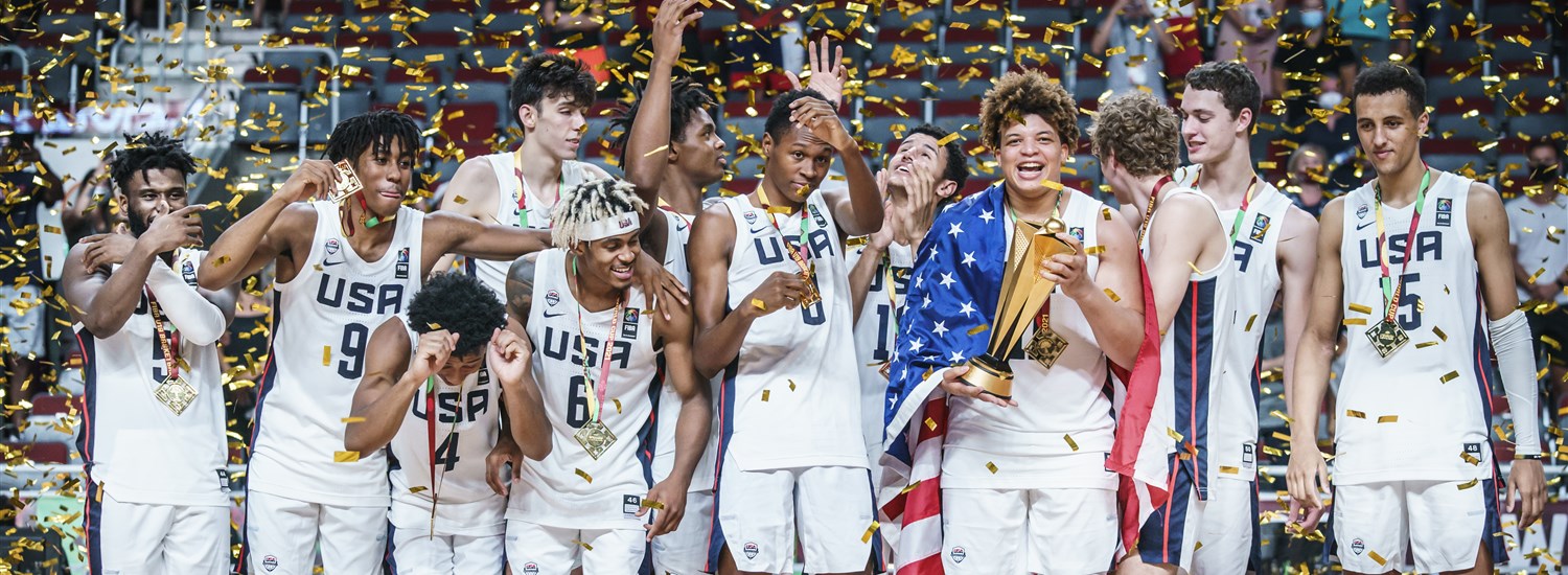United States Withstand Valiant France Effort To Win 21 Crown Fiba U19 Basketball World Cup 21 Fiba Basketball