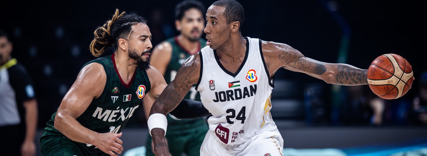 Why is Rondae Hollis-Jefferson playing for Jordan at the 2023 FIBA