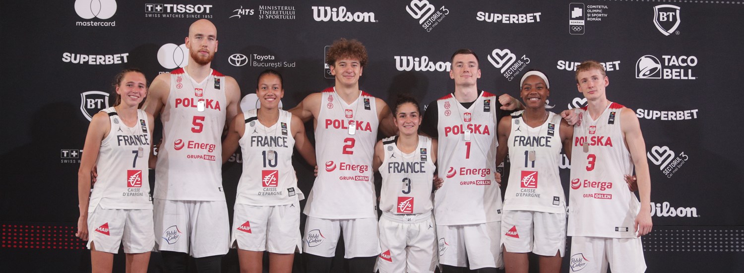 Femei în Franța și bărbați în Polonia FIBA ​​3×3 U23 League of Nations 2021