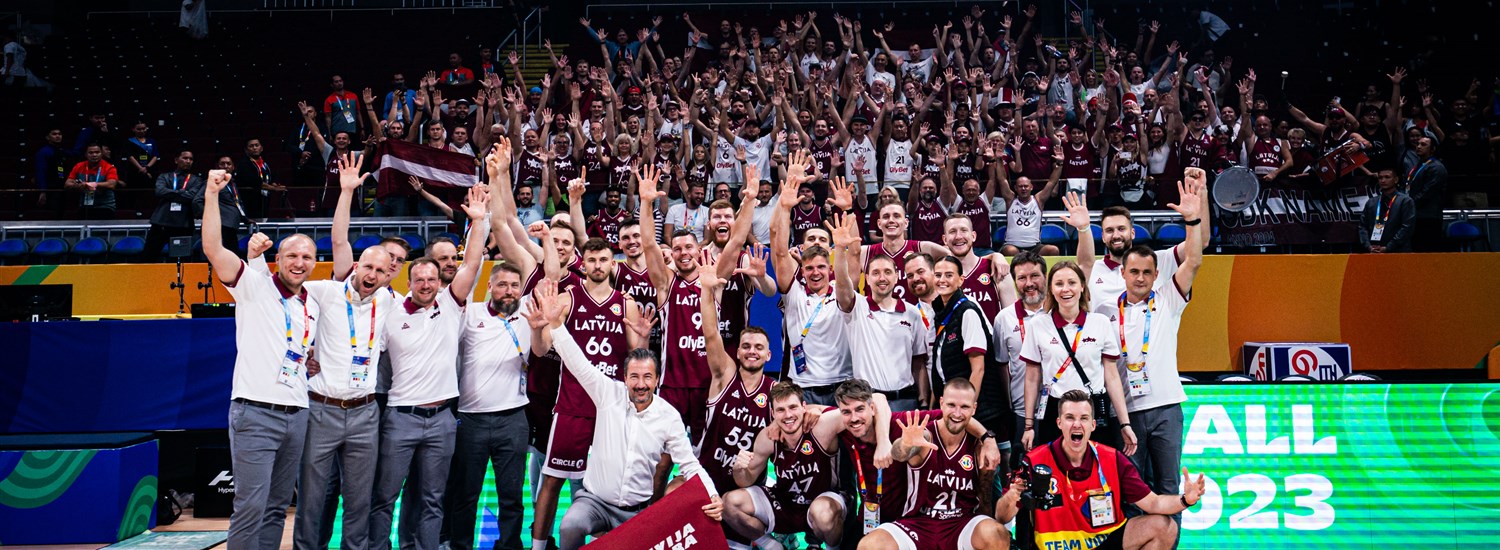 Penkta – Latvija kovoja dėl 2023 m. FIBA ​​krepšinio pasaulio taurės pergalės prieš Lietuvą