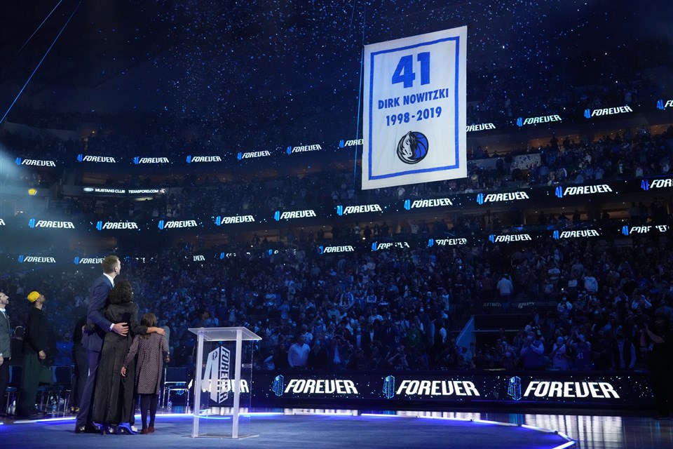 Dirk Nowitzki's Mavericks Jersey Retirement #41Forever 