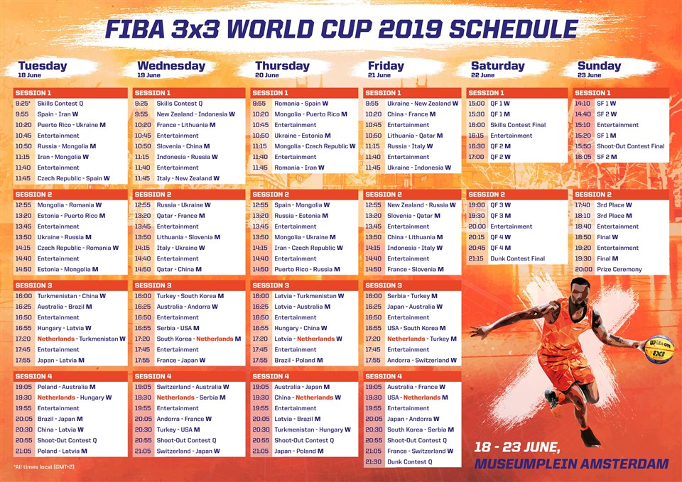 Full Schedule FIBA 3x3 World Cup 2019 FIBA.basketball
