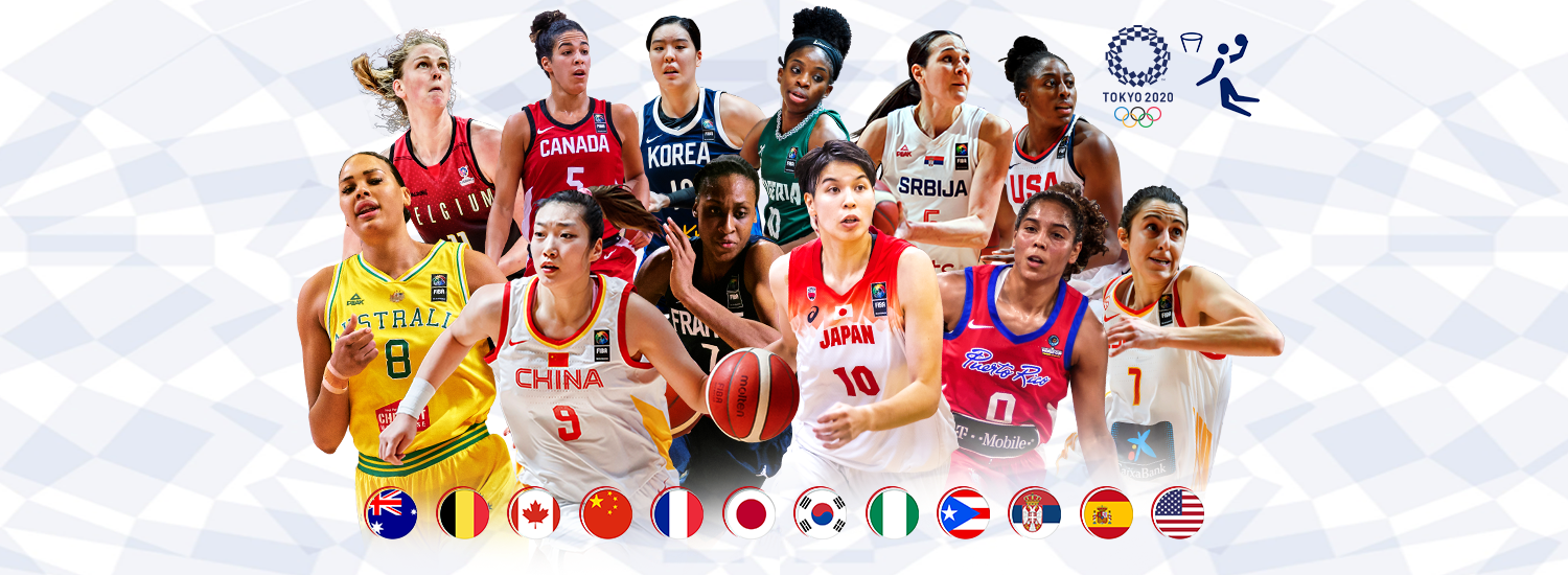 Ya se conocen los equipos que participarán en el Torneo Olímpico Femenino  en Tokio - Tokyo 2020 Women's Olympic Basketball Tournament -  