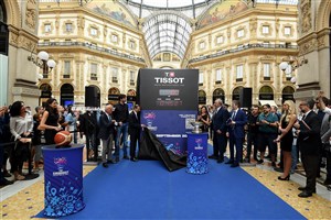 100 Days to Go EuroBasket 2022 - Galleria Vittorio Emanuele II Milan