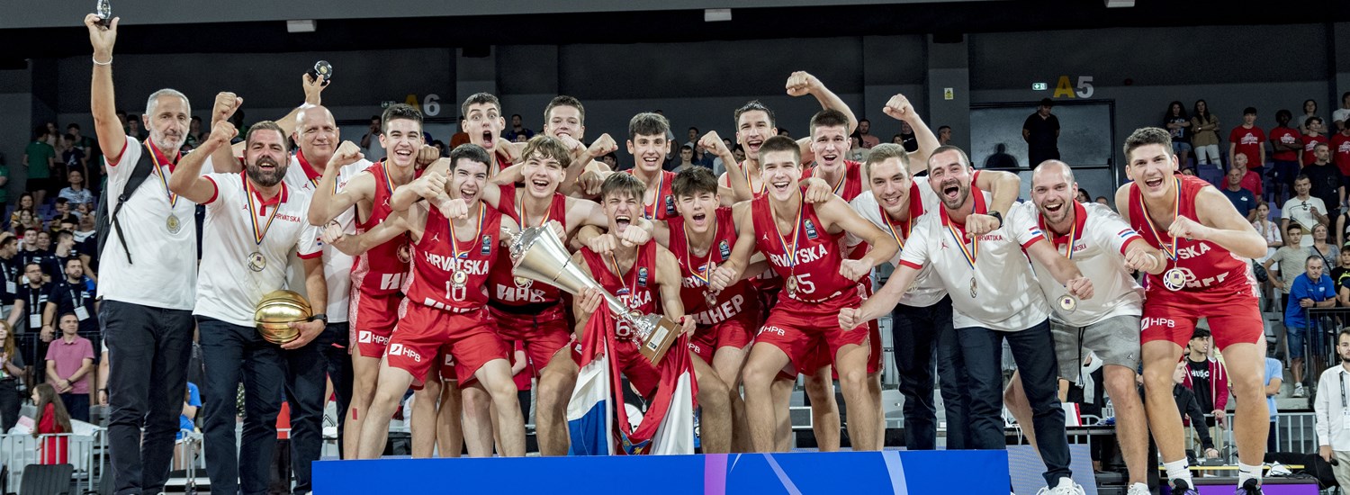 Chorvátsko predbehlo Bulharsko a získalo titul v prvej divízii B a Gruzínsko obsadilo tretie miesto – Majstrovstvá Európy FIBA ​​​​U16 2023, divízia B