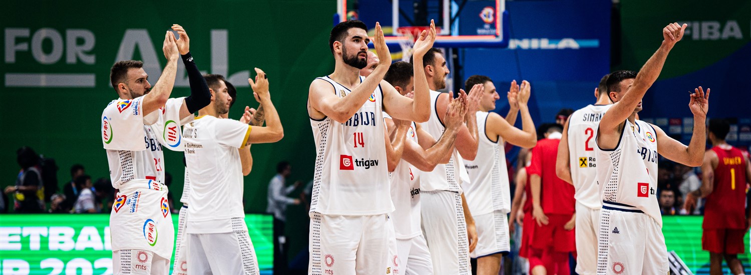平衡的塞尔维亚队击败中国队 – 2023年国际篮联篮球世界杯