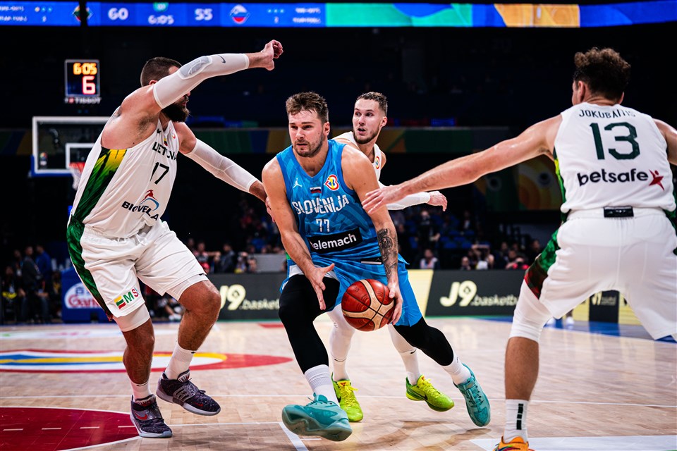 Doncic counts to 29, but Lithuania win the game