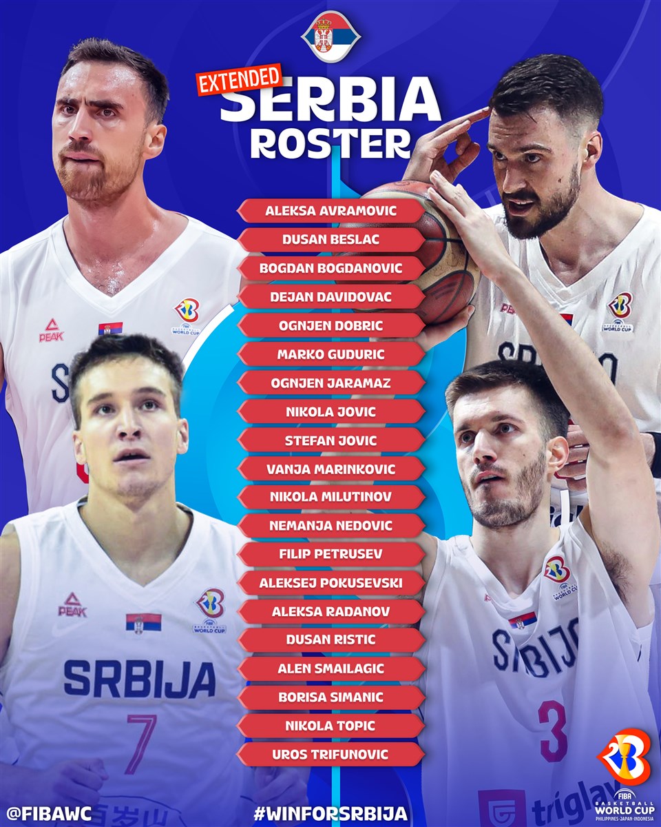 Bogdanovic back to boost Serbia's World Cup hopes FIBA Basketball