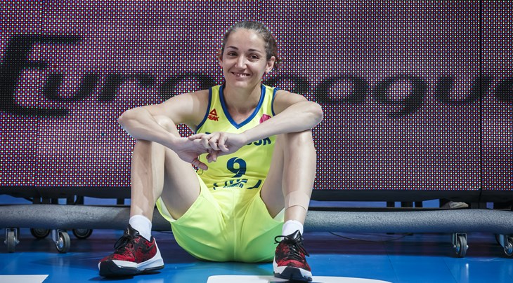 Laia Palau following her final EuroLeague Women game