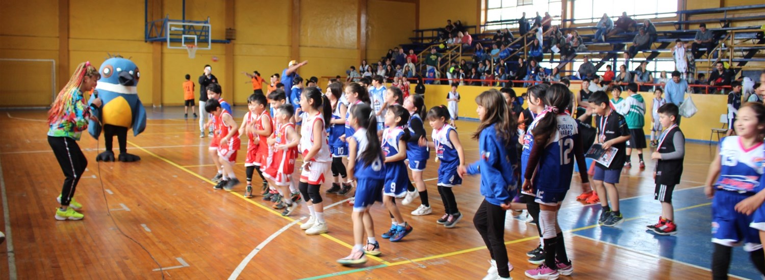 El minibasquet prospera y destaca en el corazón de Chile