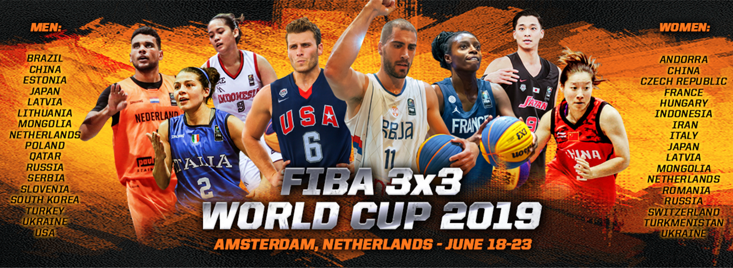 Reigning champions Serbia and Italy headline first list of participants for FIBA 3x3 World Cup 2019