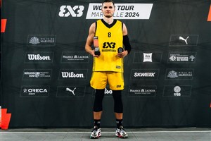  Modestas Kumpys named FIBA 3x3 World Tour Marseille MVP