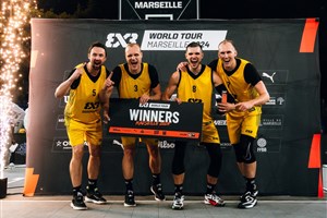 Raudondvaris Hoptrans win FIBA 3x3 World Tour Marseille 2024