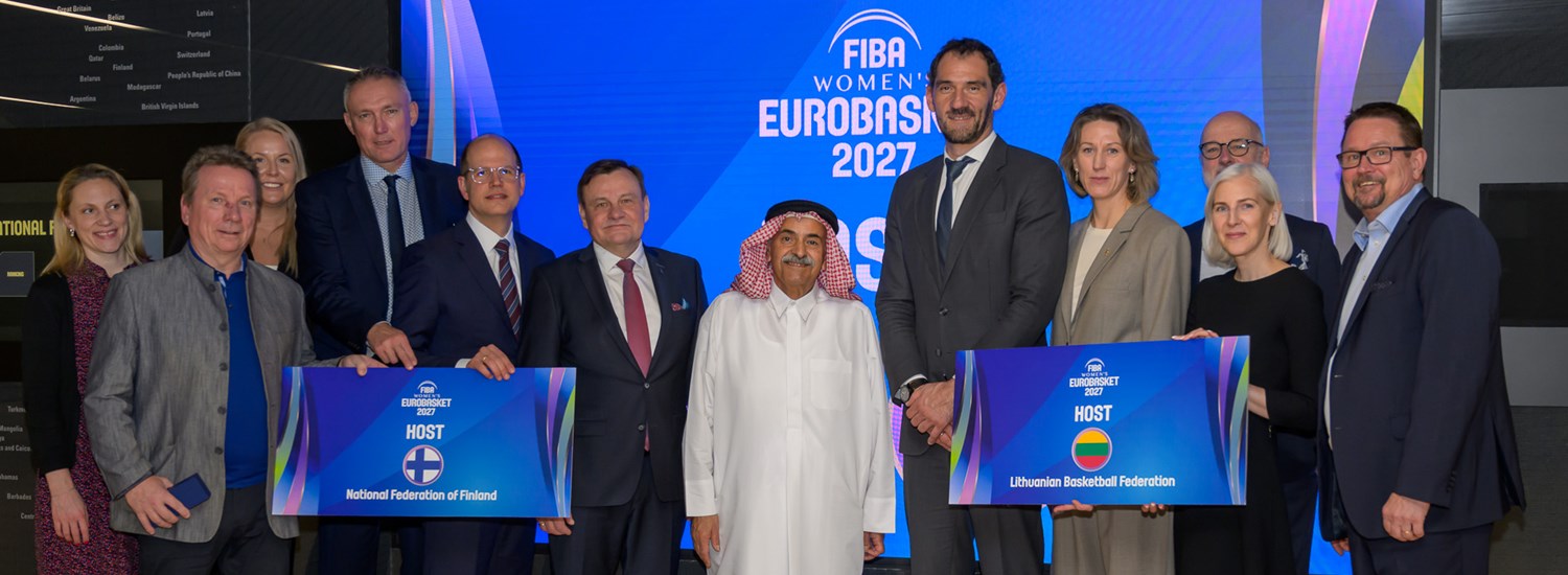 Finland and Lithuania confirmed as hosts for FIBA Women's EuroBasket 2027